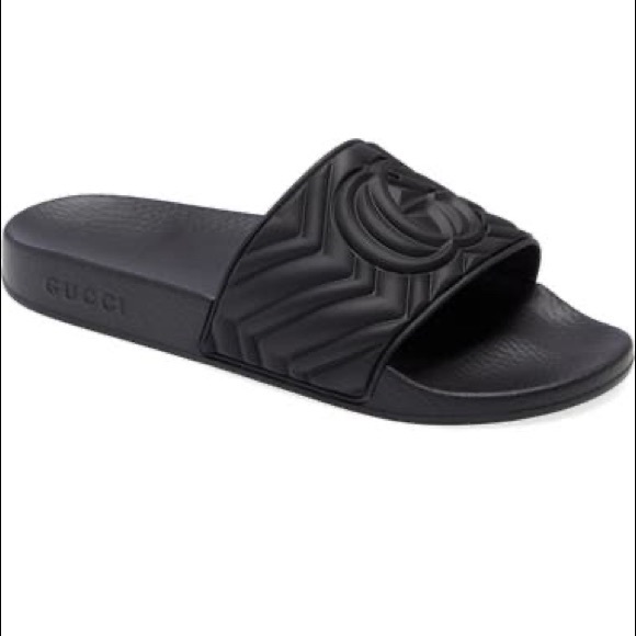Gucci Other - Matelassé Slide Sandal BLACK (MEN SIZE 7)Women 8.5